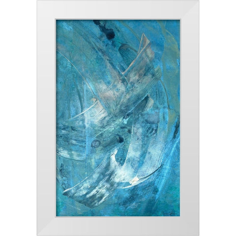 Mood 2 White Modern Wood Framed Art Print by Brown, Denise