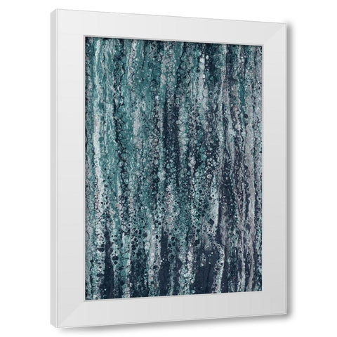 Rain White Modern Wood Framed Art Print by Brown, Denise