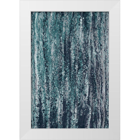 Rain White Modern Wood Framed Art Print by Brown, Denise