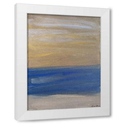 Lineation 1 White Modern Wood Framed Art Print by Brown, Denise