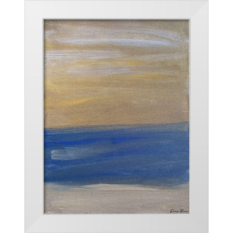 Lineation 1 White Modern Wood Framed Art Print by Brown, Denise