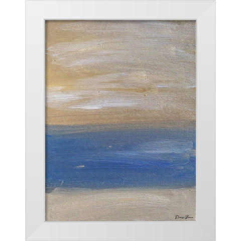 Lineation 2 White Modern Wood Framed Art Print by Brown, Denise