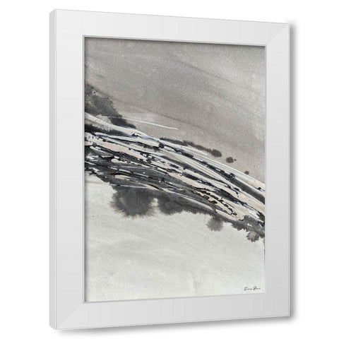 Grey Ice 2 White Modern Wood Framed Art Print by Brown, Denise