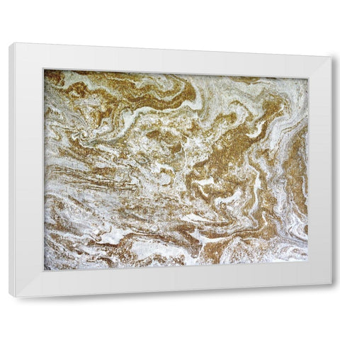 Desert Sands White Modern Wood Framed Art Print by Brown, Denise