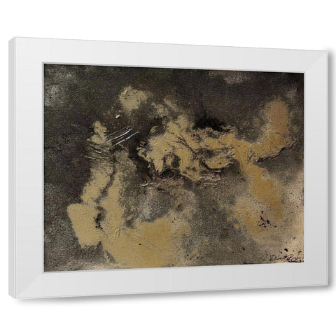 Fissures 1 White Modern Wood Framed Art Print by Brown, Denise