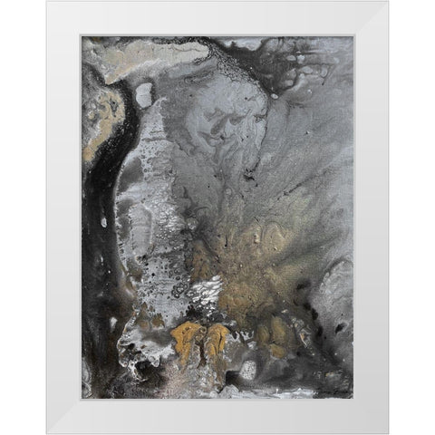 Emptiness White Modern Wood Framed Art Print by Brown, Denise