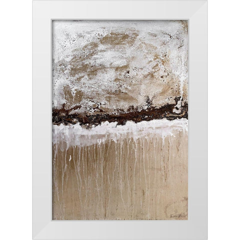 Rainy Day 1 White Modern Wood Framed Art Print by Brown, Denise