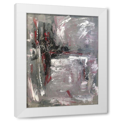 Remembrance White Modern Wood Framed Art Print by Brown, Denise