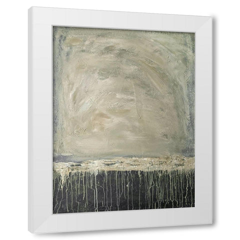Runny Landscape 1 White Modern Wood Framed Art Print by Brown, Denise
