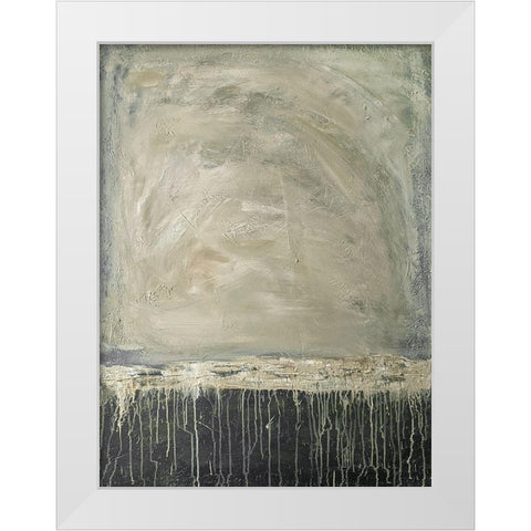 Runny Landscape 1 White Modern Wood Framed Art Print by Brown, Denise