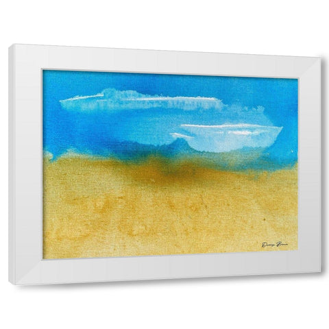 Coastal Motion 2 White Modern Wood Framed Art Print by Brown, Denise