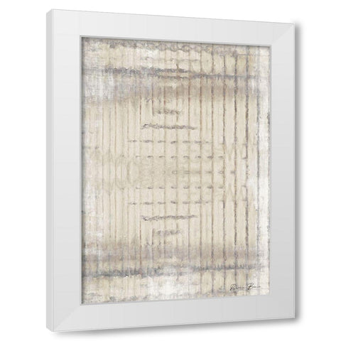 Abstraction White Modern Wood Framed Art Print by Brown, Denise