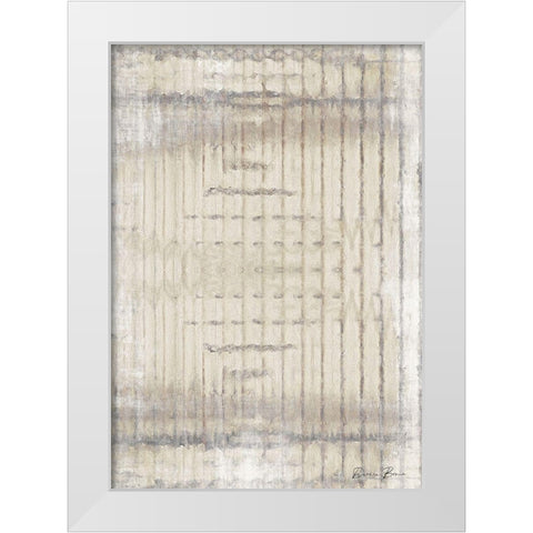 Abstraction White Modern Wood Framed Art Print by Brown, Denise