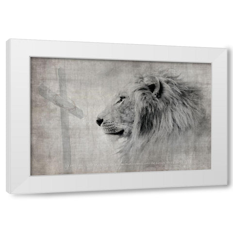 I Am The Way White Modern Wood Framed Art Print by Brown, Denise