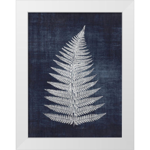 Fern 1 White Modern Wood Framed Art Print by Brown, Denise