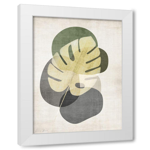 Cabana Palm 2 White Modern Wood Framed Art Print by Brown, Denise