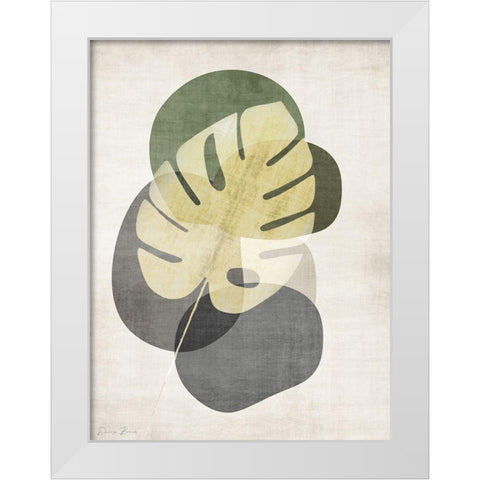 Cabana Palm 2 White Modern Wood Framed Art Print by Brown, Denise