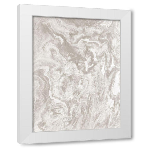 Marbled 2 White Modern Wood Framed Art Print by Brown, Denise