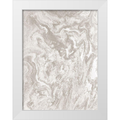 Marbled 2 White Modern Wood Framed Art Print by Brown, Denise