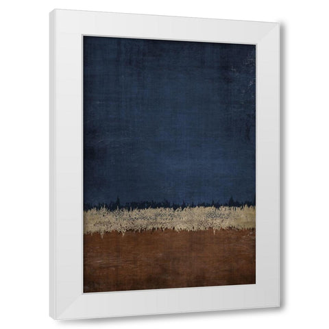 Land and Sky 2 White Modern Wood Framed Art Print by Brown, Denise