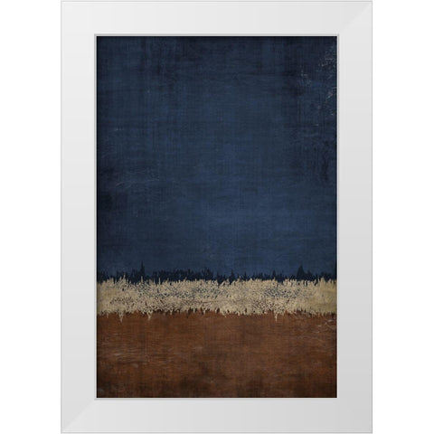 Land and Sky 2 White Modern Wood Framed Art Print by Brown, Denise