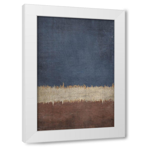 Land and Sky White Modern Wood Framed Art Print by Brown, Denise