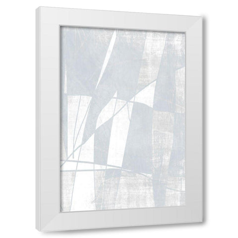 Mayhem White Modern Wood Framed Art Print by Brown, Denise