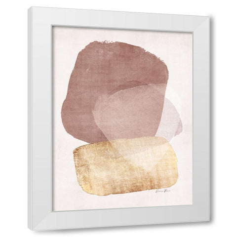 Organic Textures 1 White Modern Wood Framed Art Print by Brown, Denise