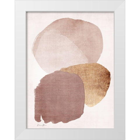 Organic Textures 2 White Modern Wood Framed Art Print by Brown, Denise