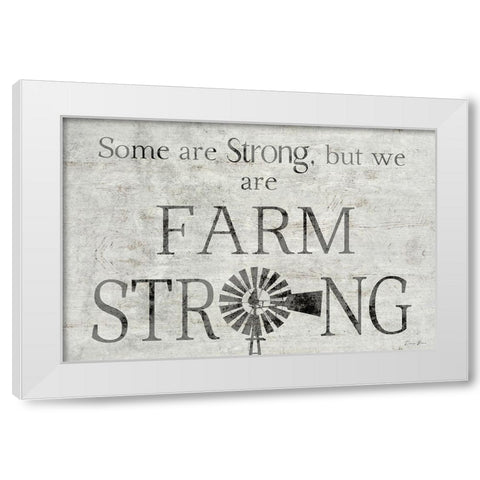 Farm Strong White Modern Wood Framed Art Print by Brown, Denise