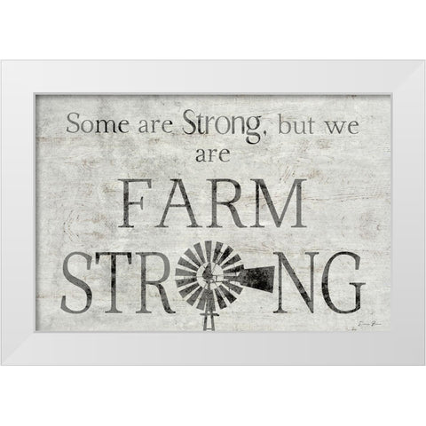 Farm Strong White Modern Wood Framed Art Print by Brown, Denise