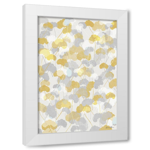 Ginkgo Fields 2 White Modern Wood Framed Art Print by Brown, Denise