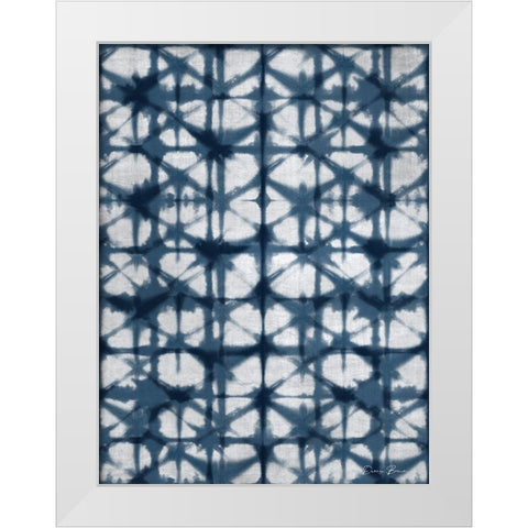 Shibori 2 White Modern Wood Framed Art Print by Brown, Denise