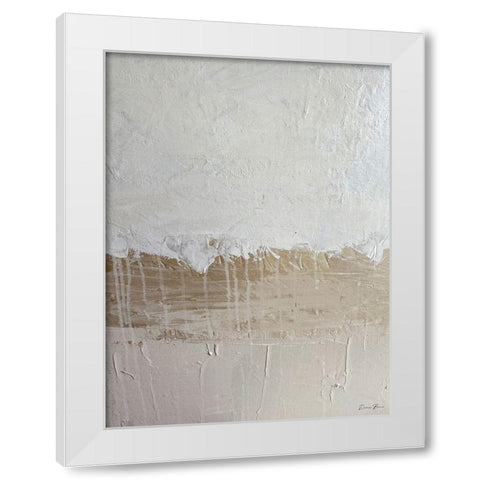Tranquility 1 White Modern Wood Framed Art Print by Brown, Denise
