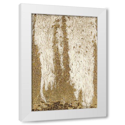 Flow White Modern Wood Framed Art Print by Brown, Denise