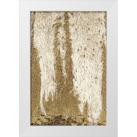 Flow White Modern Wood Framed Art Print by Brown, Denise