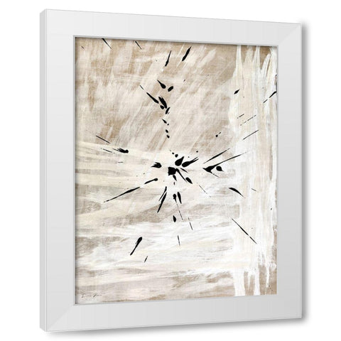 Minimal Black White Modern Wood Framed Art Print by Brown, Denise