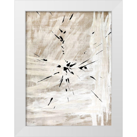 Minimal Black White Modern Wood Framed Art Print by Brown, Denise