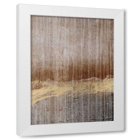 Modern Metallic White Modern Wood Framed Art Print by Brown, Denise