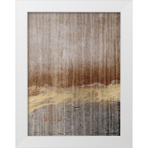 Modern Metallic White Modern Wood Framed Art Print by Brown, Denise