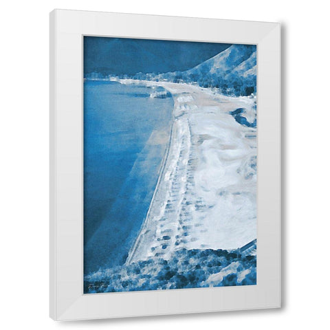 Coast White Modern Wood Framed Art Print by Brown, Denise
