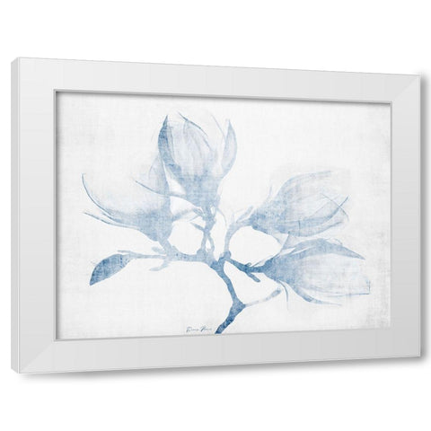 Floral Study White Modern Wood Framed Art Print by Brown, Denise