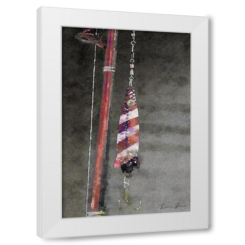 Spoon White Modern Wood Framed Art Print by Brown, Denise