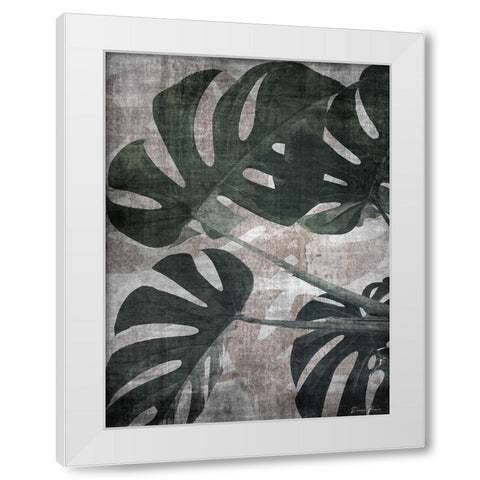 Glam Greenery 1 White Modern Wood Framed Art Print by Brown, Denise