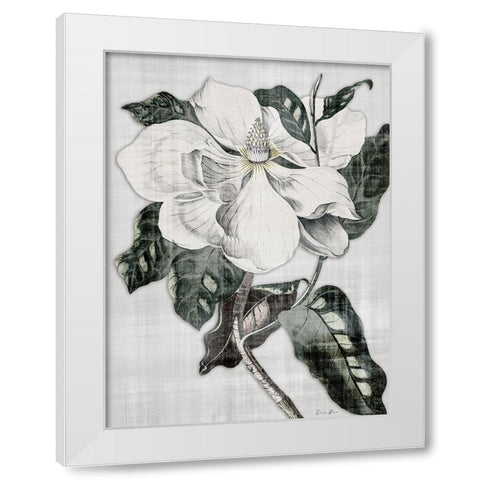 Southern Magnolia 1 White Modern Wood Framed Art Print by Brown, Denise