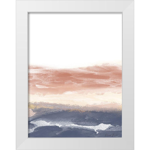 Endurance White Modern Wood Framed Art Print by Brown, Denise