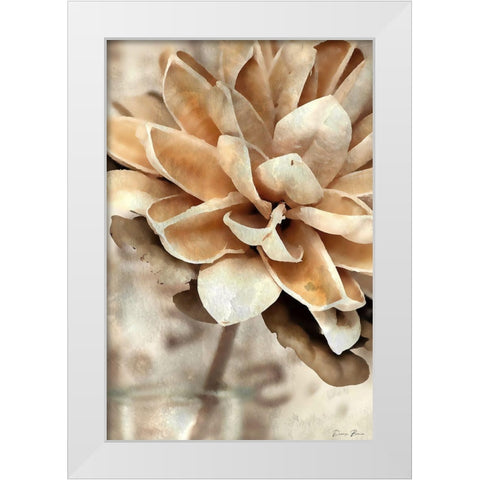 Magnolia 1 White Modern Wood Framed Art Print by Brown, Denise