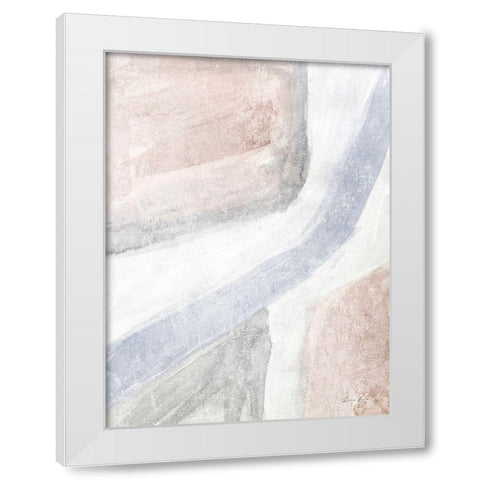 Soften 1 White Modern Wood Framed Art Print by Brown, Denise