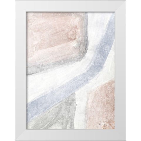 Soften 1 White Modern Wood Framed Art Print by Brown, Denise