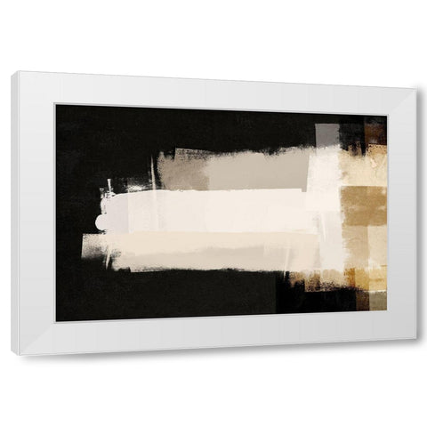 Repositioned 1 White Modern Wood Framed Art Print by Brown, Denise